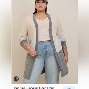 Torrid longline color block sweater